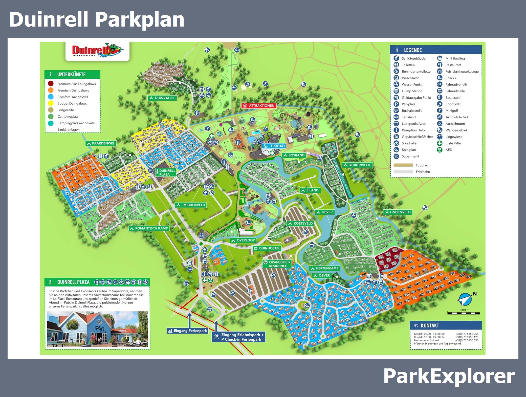 Karte und Lageplan Duinrell