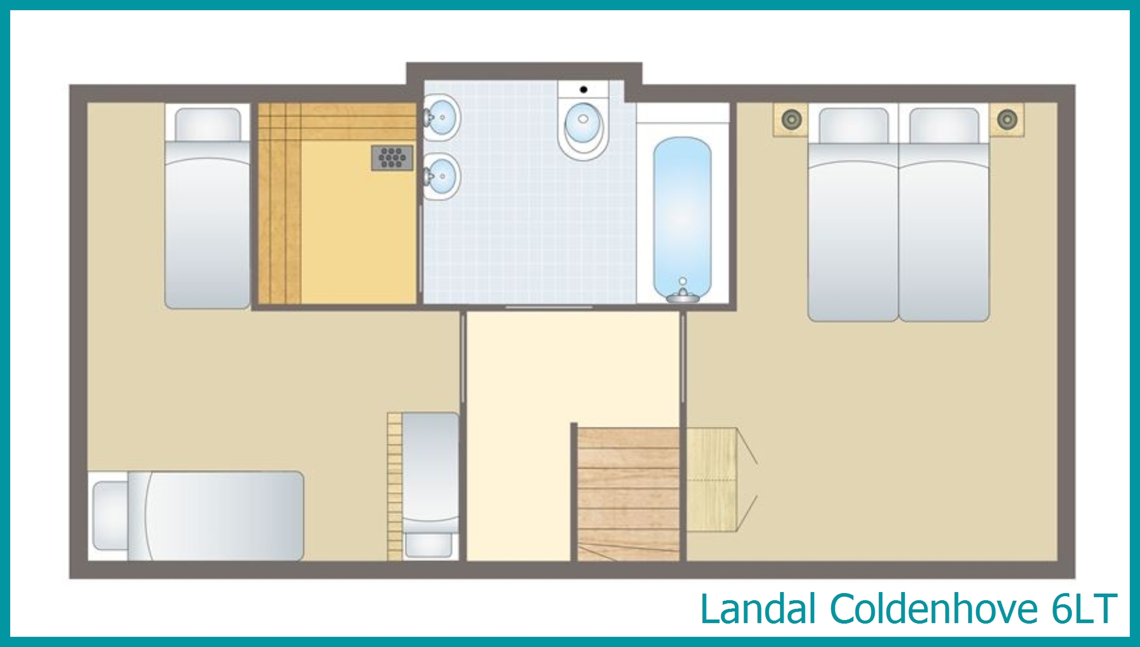 6-Personen-Ferienhaus, Barrierefrei light 6LT in Coldenhove