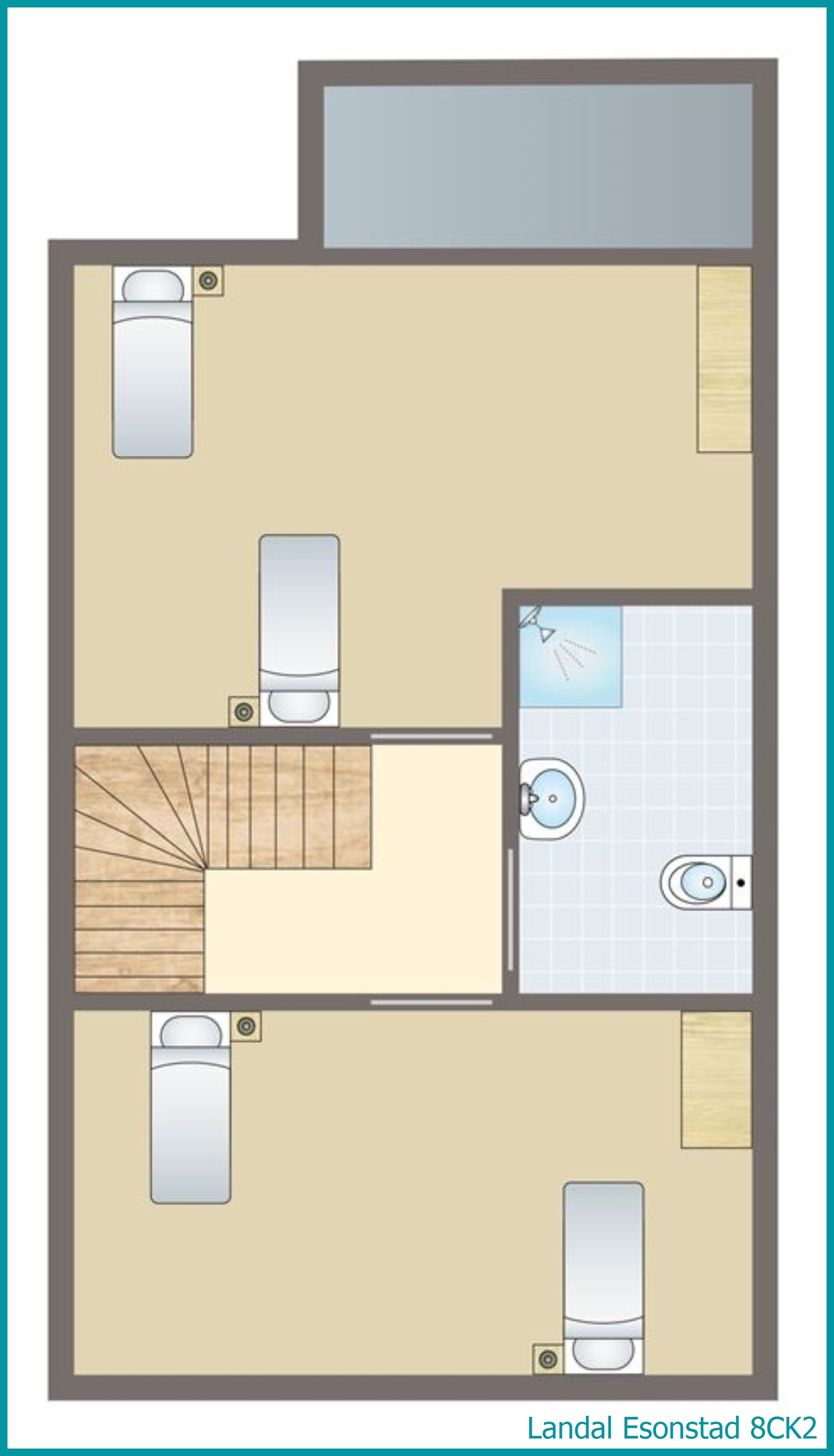 8-Personen-Kinder-Ferienhaus 8CK2 in Esonstad