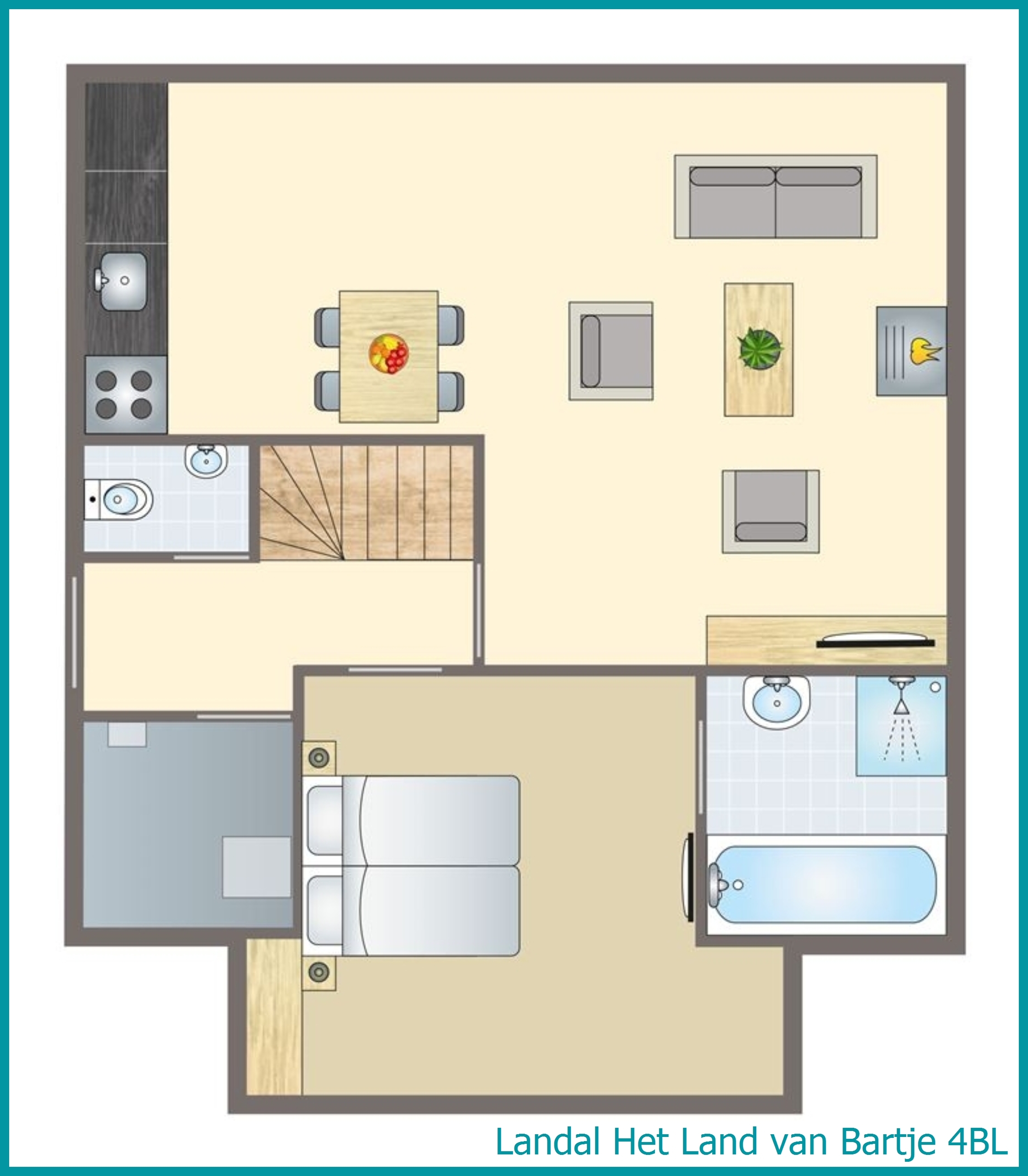 4-Personen-Bauernhaus 4BL in Het Land van Bartje