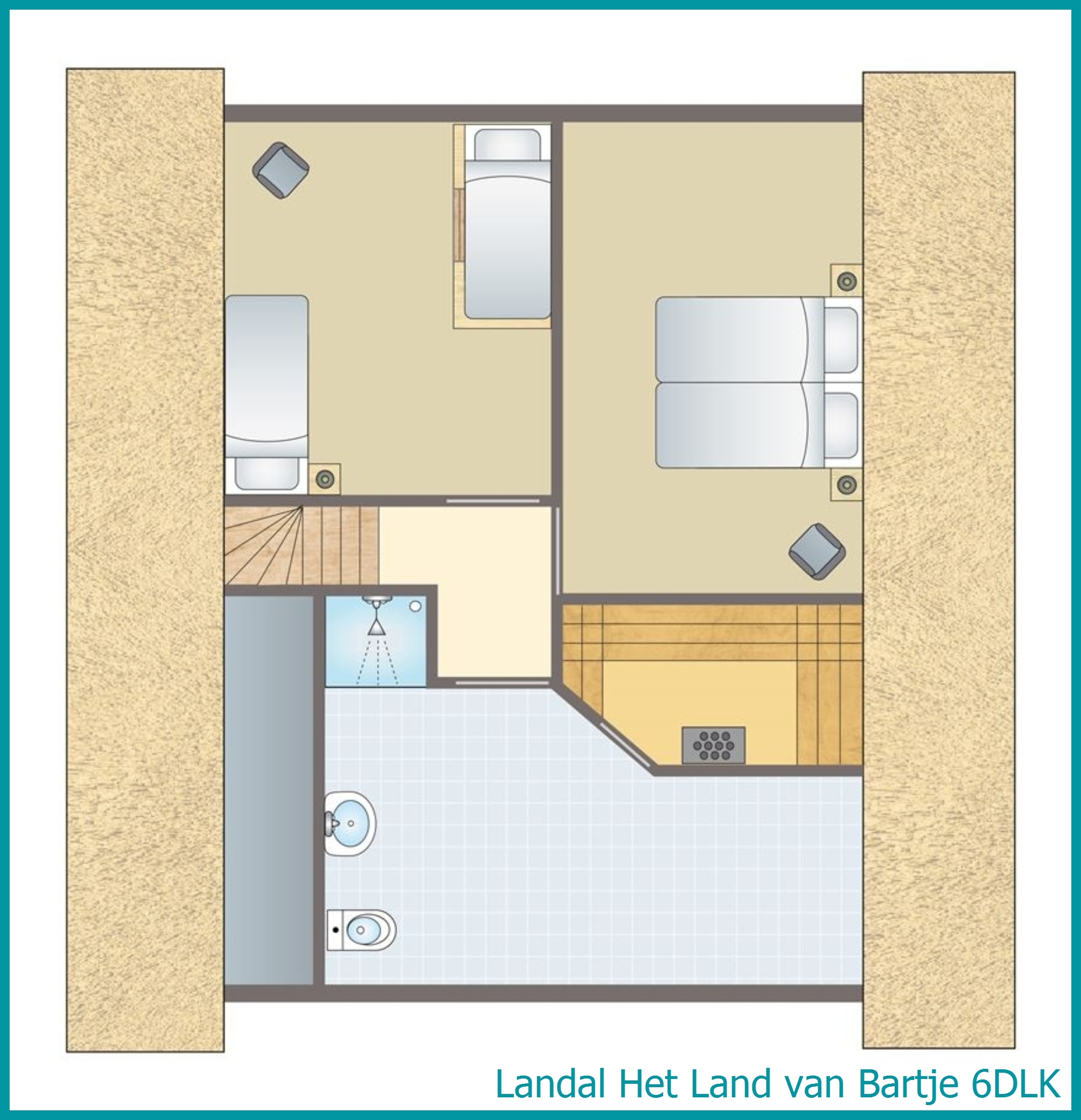 6-Personen-Kinder-Bauernhaus 6DLK in Het Land van Bartje
