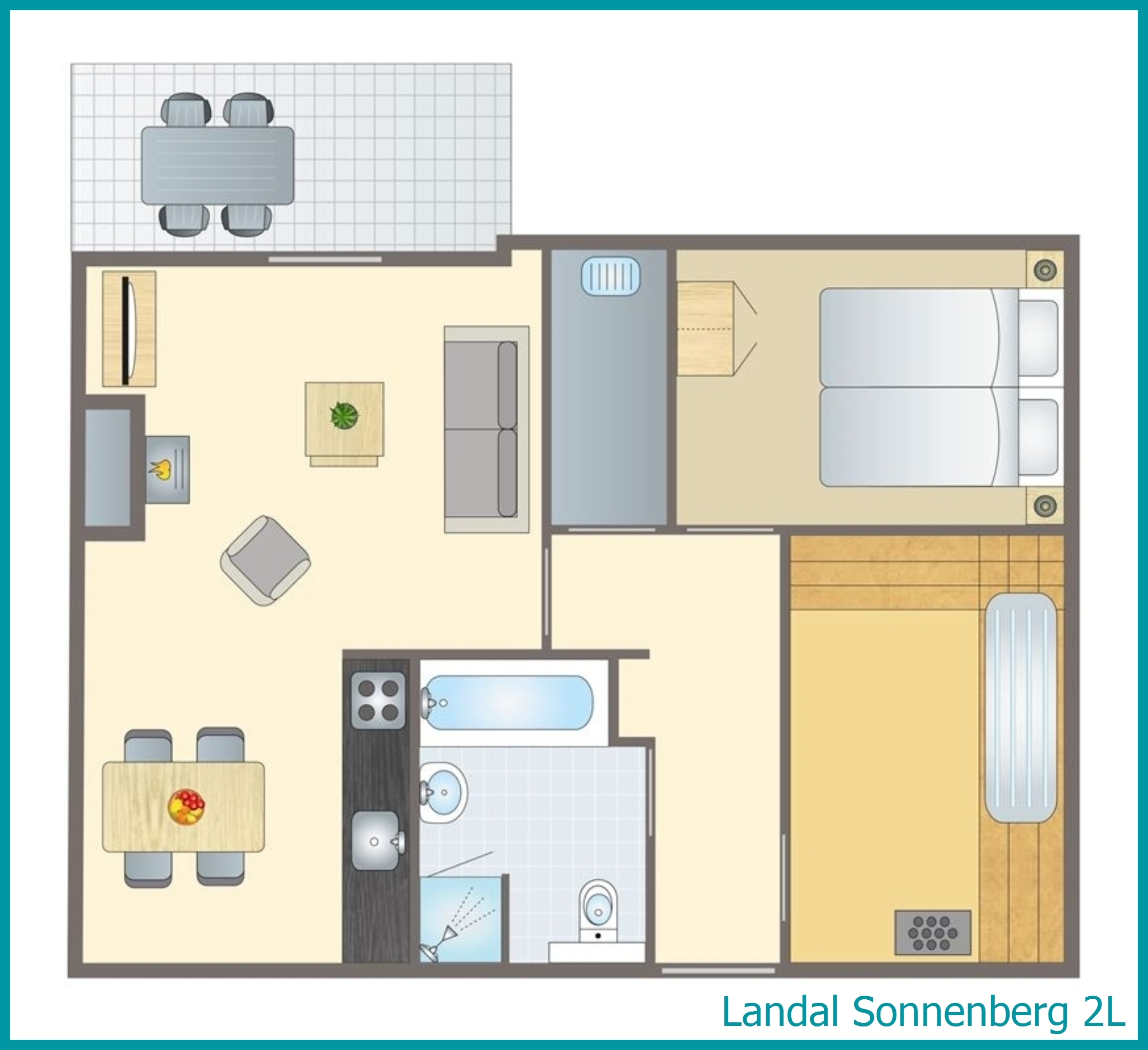 bungalow 2 personnes 2L à Sonnenberg
