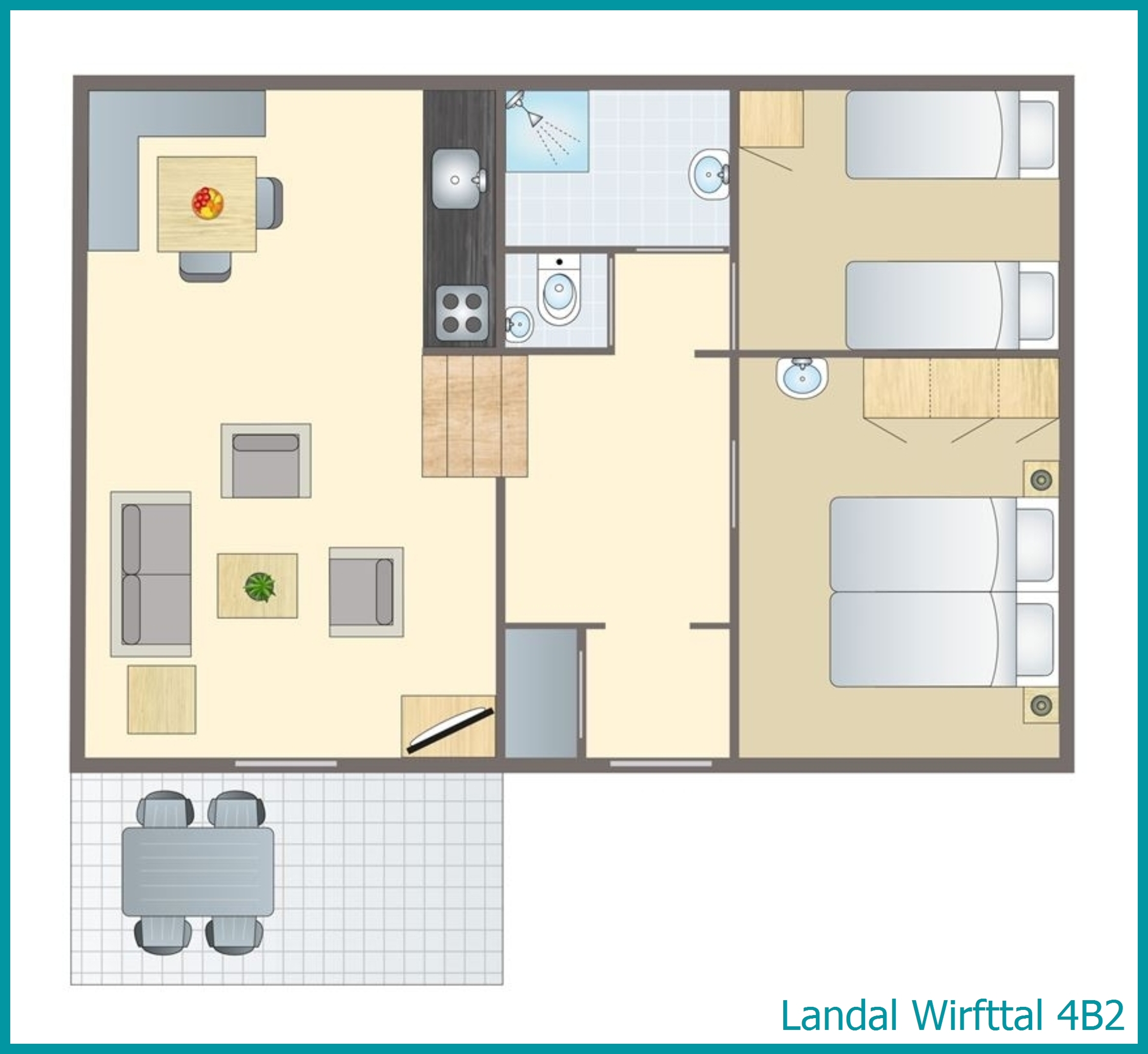 bungalow 4 personnes 4B2 à Wirfttal