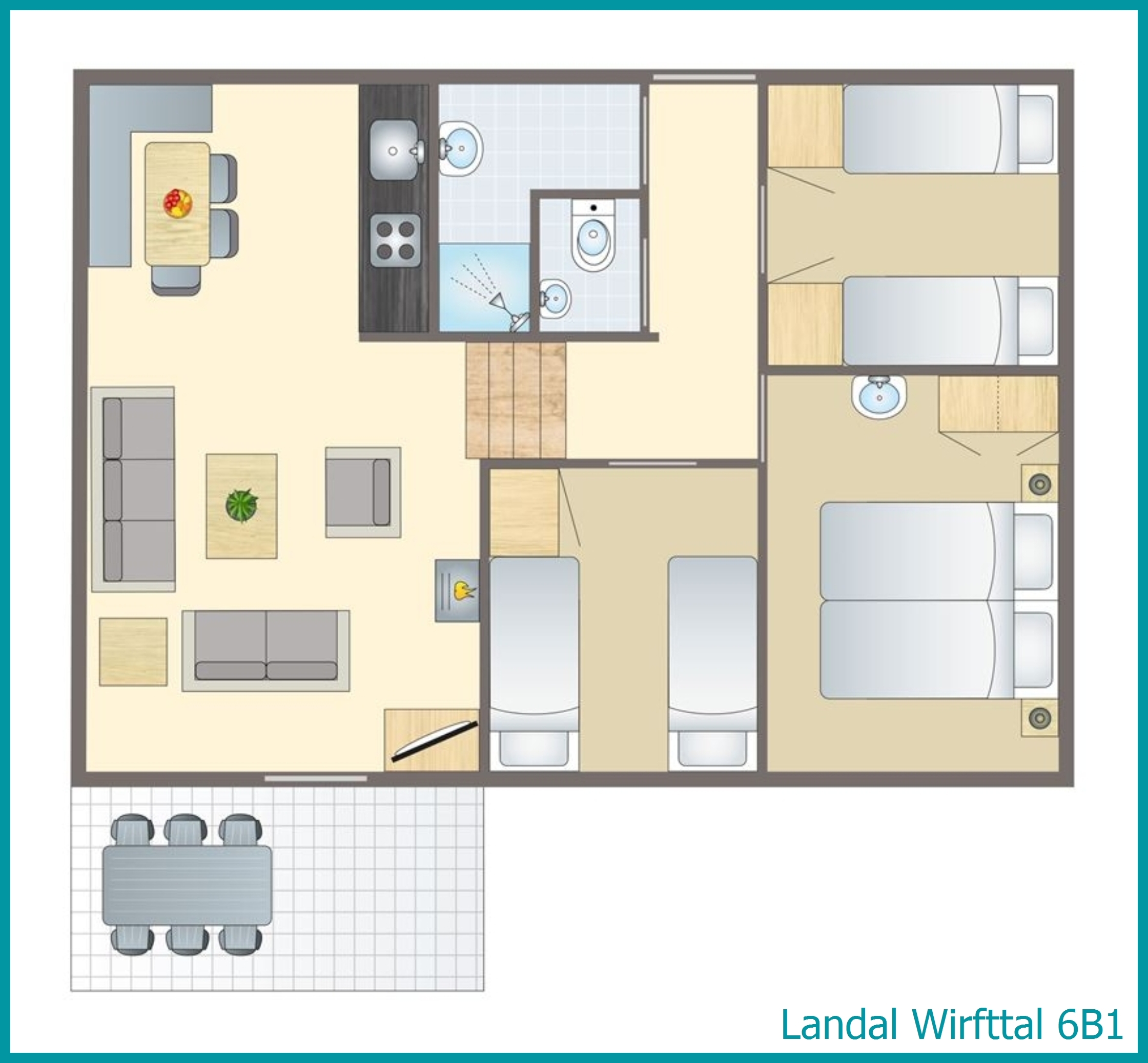 bungalow 6 personnes 6B1 à Wirfttal
