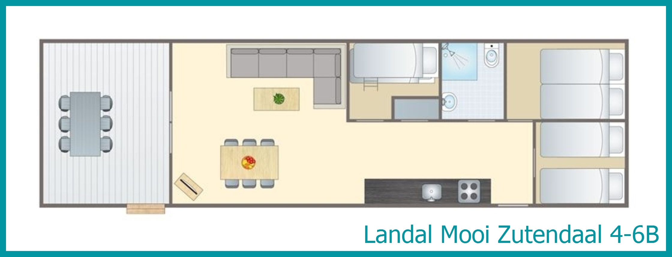 4-6-Personen-Chalet 4-6B in Mooi Zutendaal