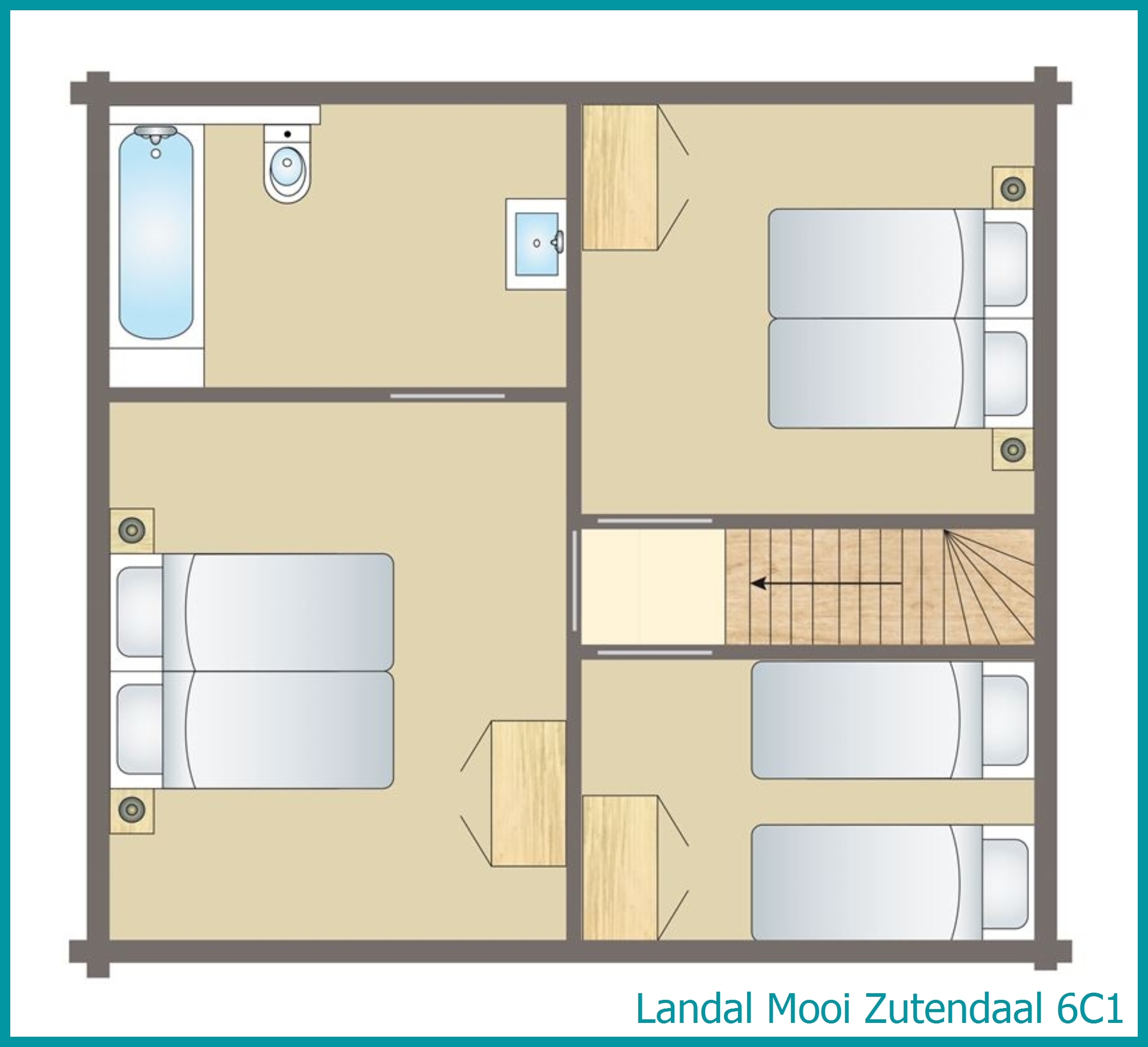 6-Personen-Ferienhaus 6C1 in Mooi Zutendaal