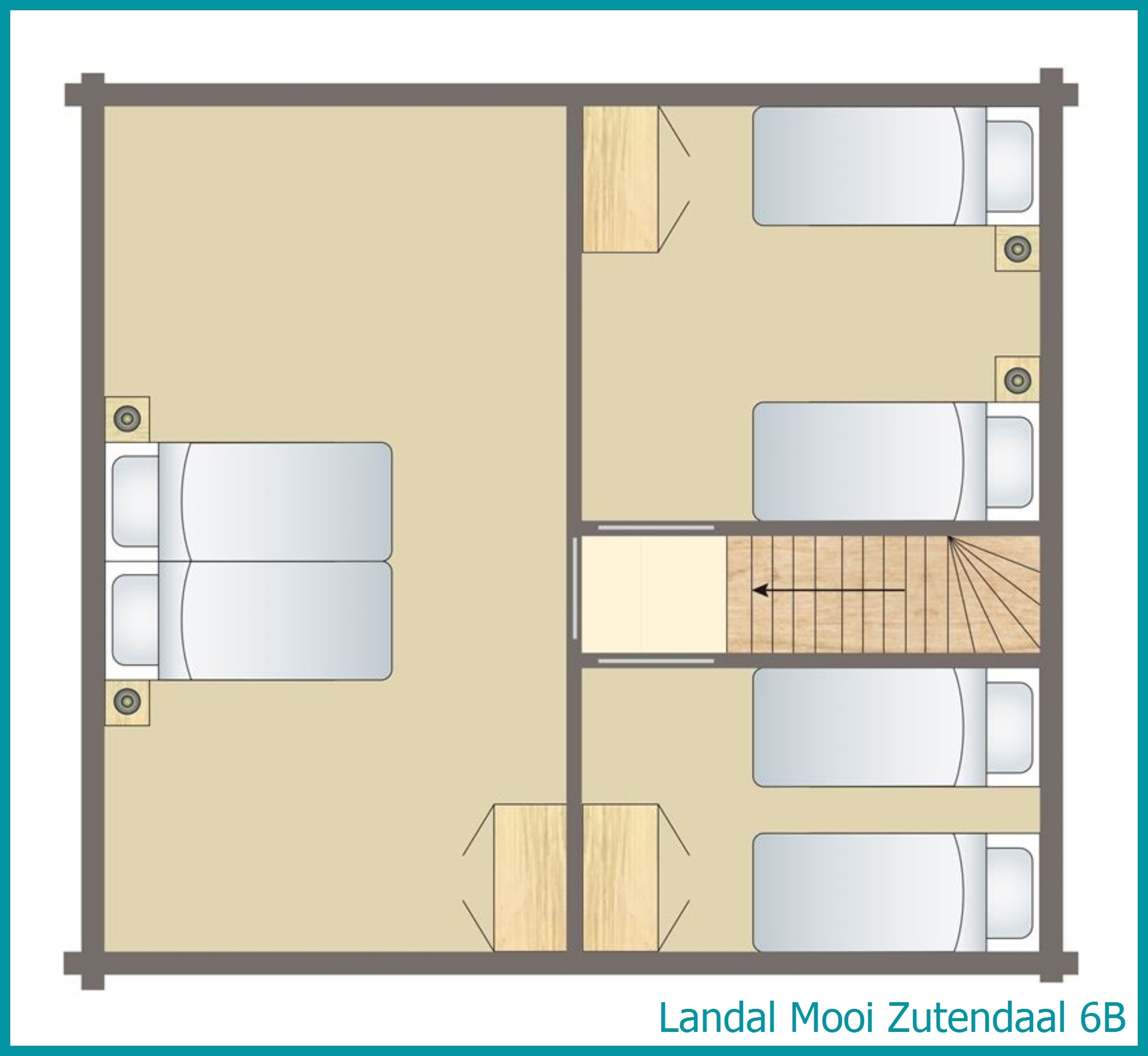 bungalow 6 personnes 6B à Mooi Zutendaal