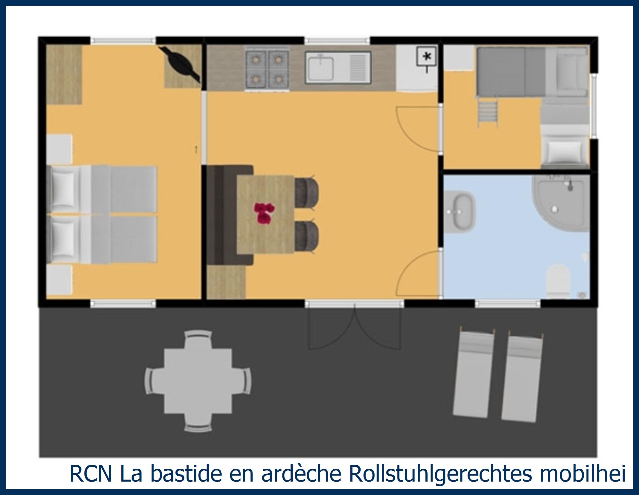 Kindermobilheim Rollstuhlgerechtes mobilheim marronnier in La Bastide en Ardèche