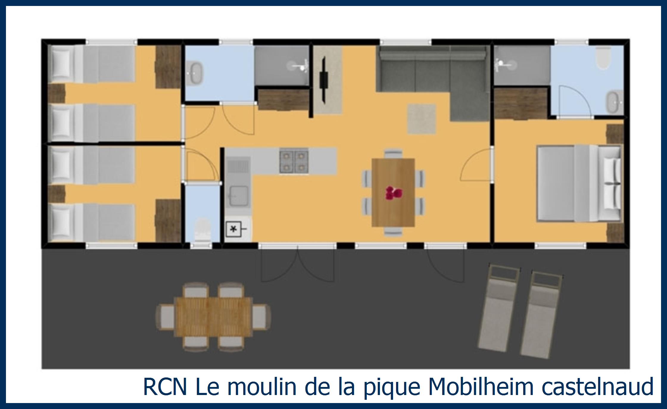 Kindermobilheim Mobilheim castelnaud in Le Moulin de la Pique