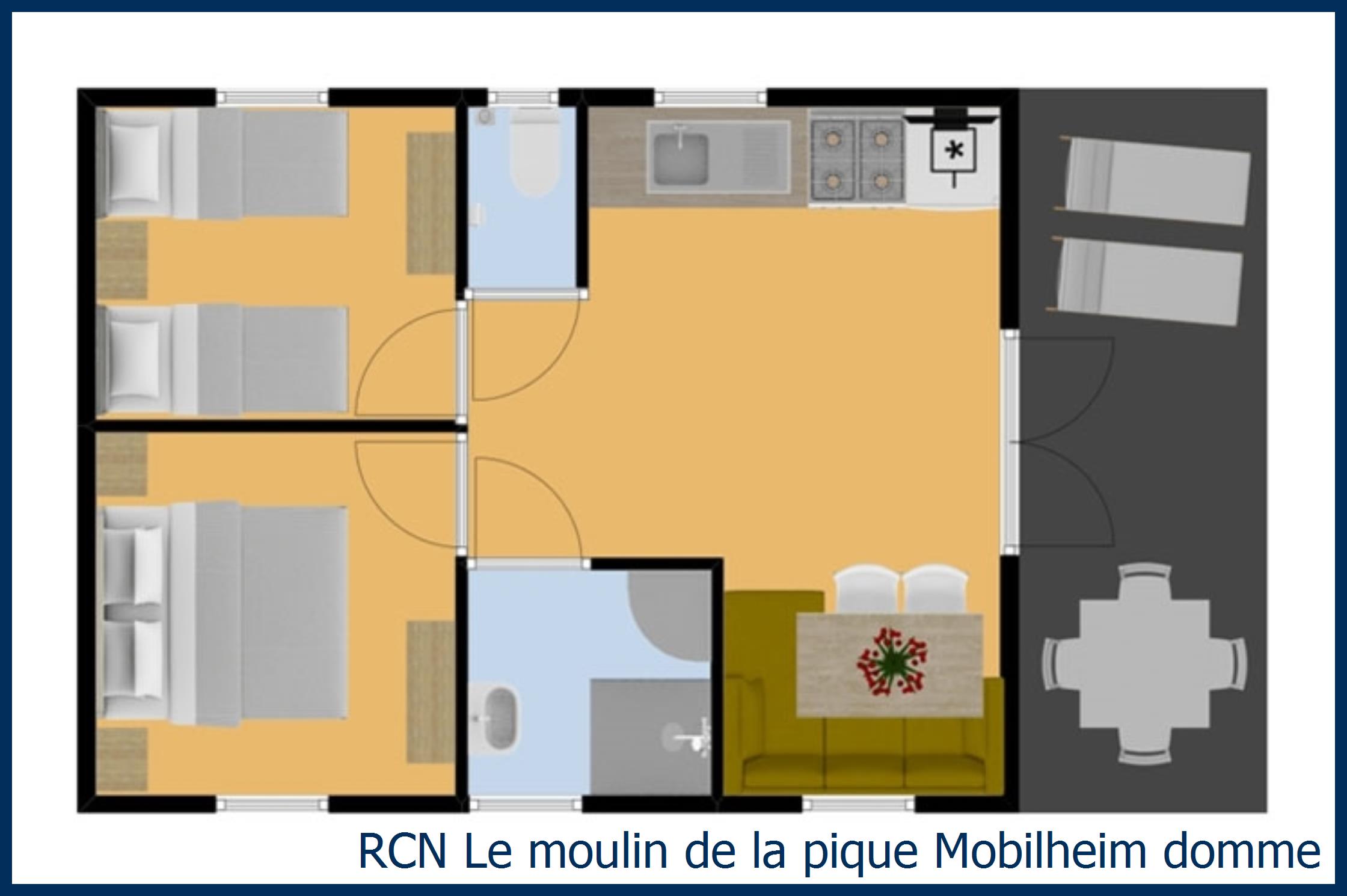 Kindermobilheim Mobilheim domme in Le Moulin de la Pique