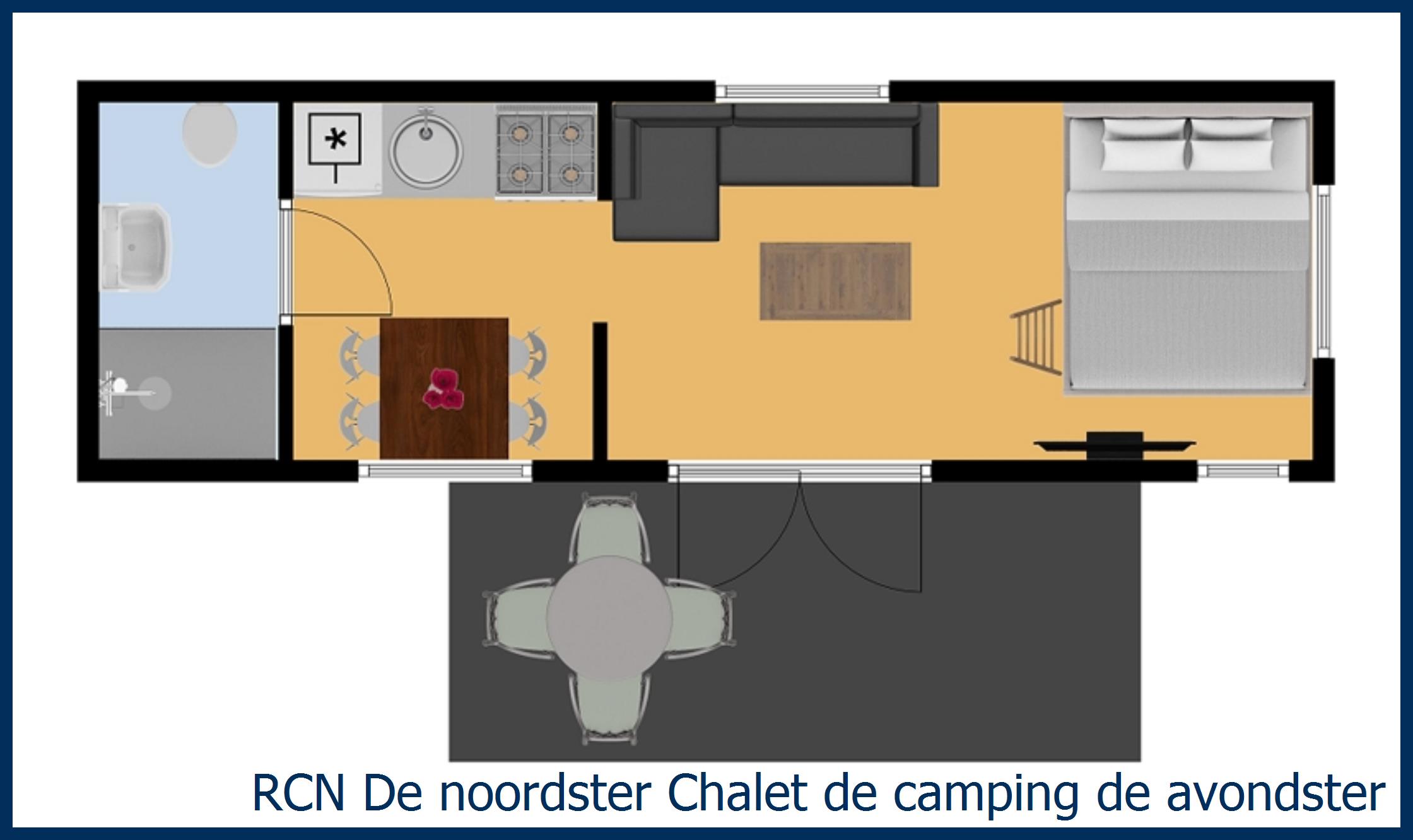 Cabane en bois de camping de avondster à De Noordster