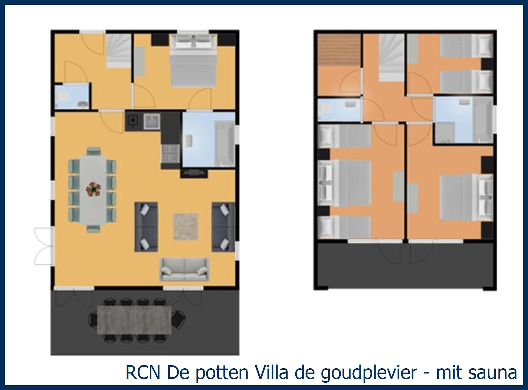 Ferienhaus Villa de Goudplevier - mit Sauna in De Potten