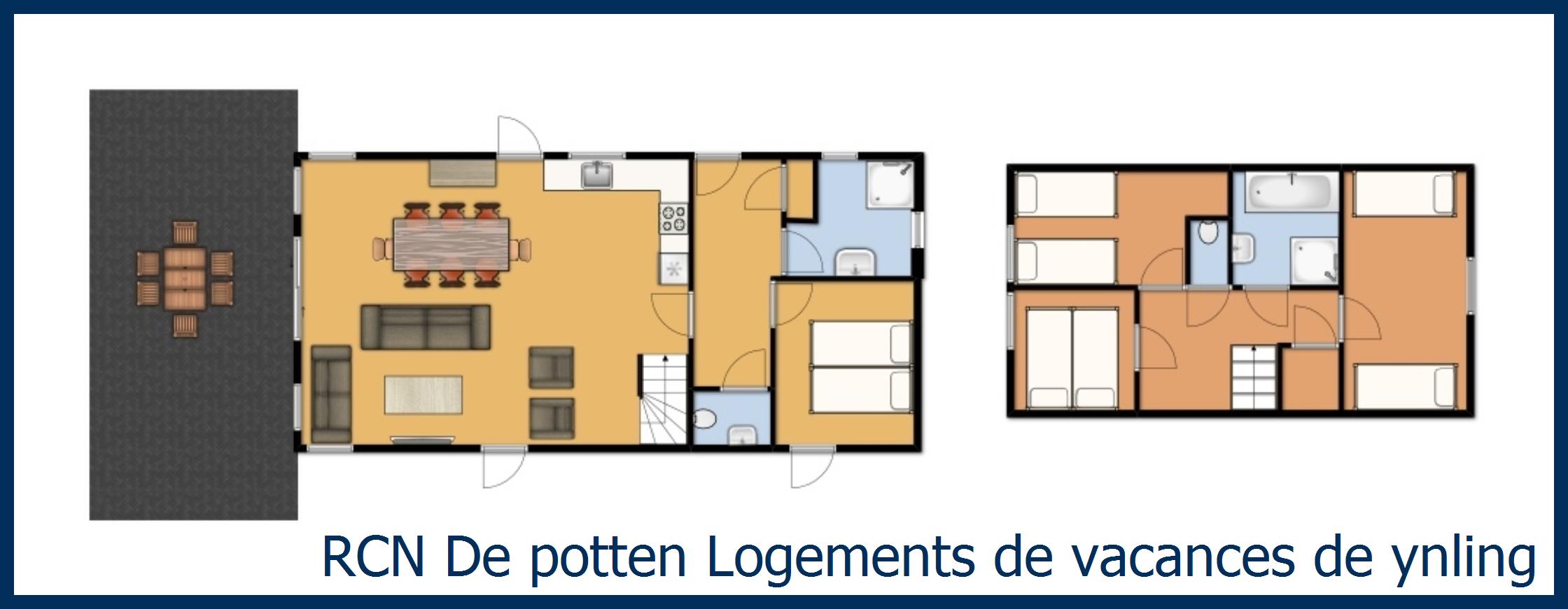 Cottage Logements de vacances de ynling à De Potten