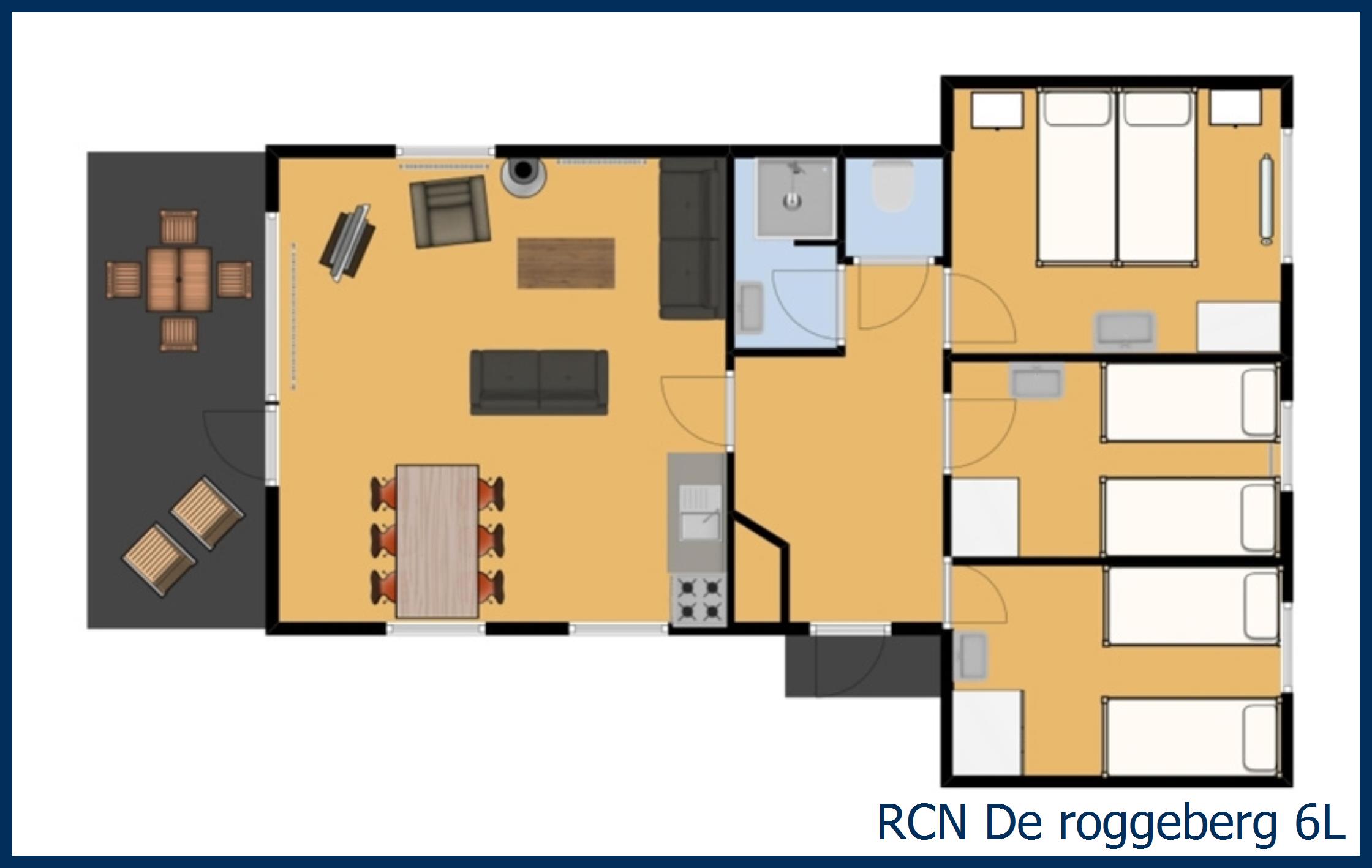 Bungalow de leeuwerik 6L à De Roggeberg