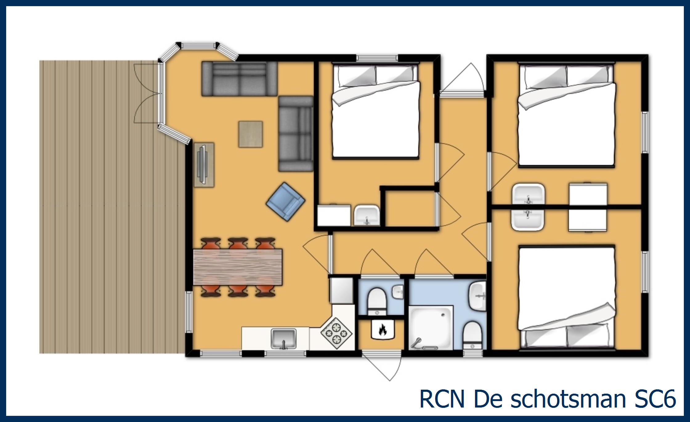 Chalet de bolder SC6 à De Schotsman