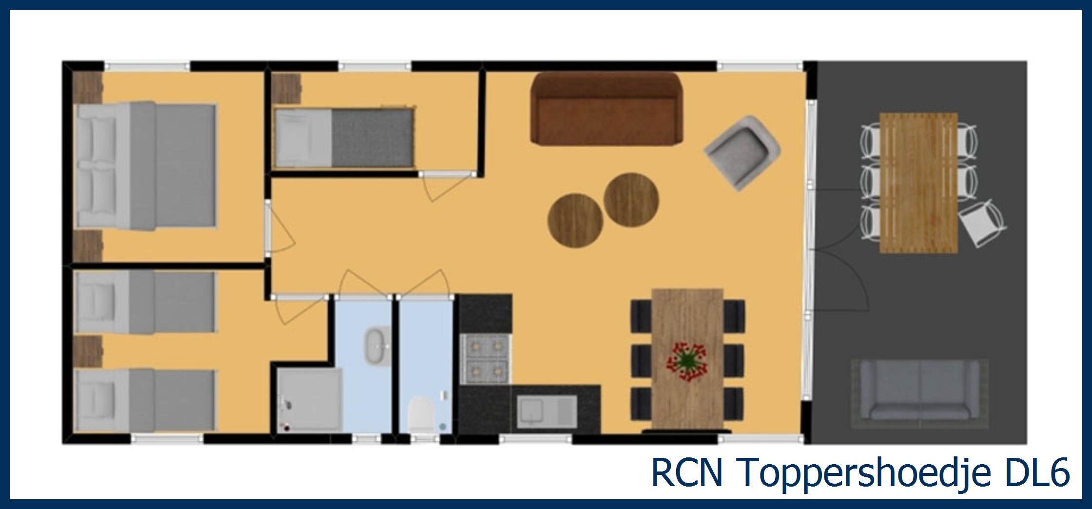 Dünenchalet DL6 in Toppershoedje