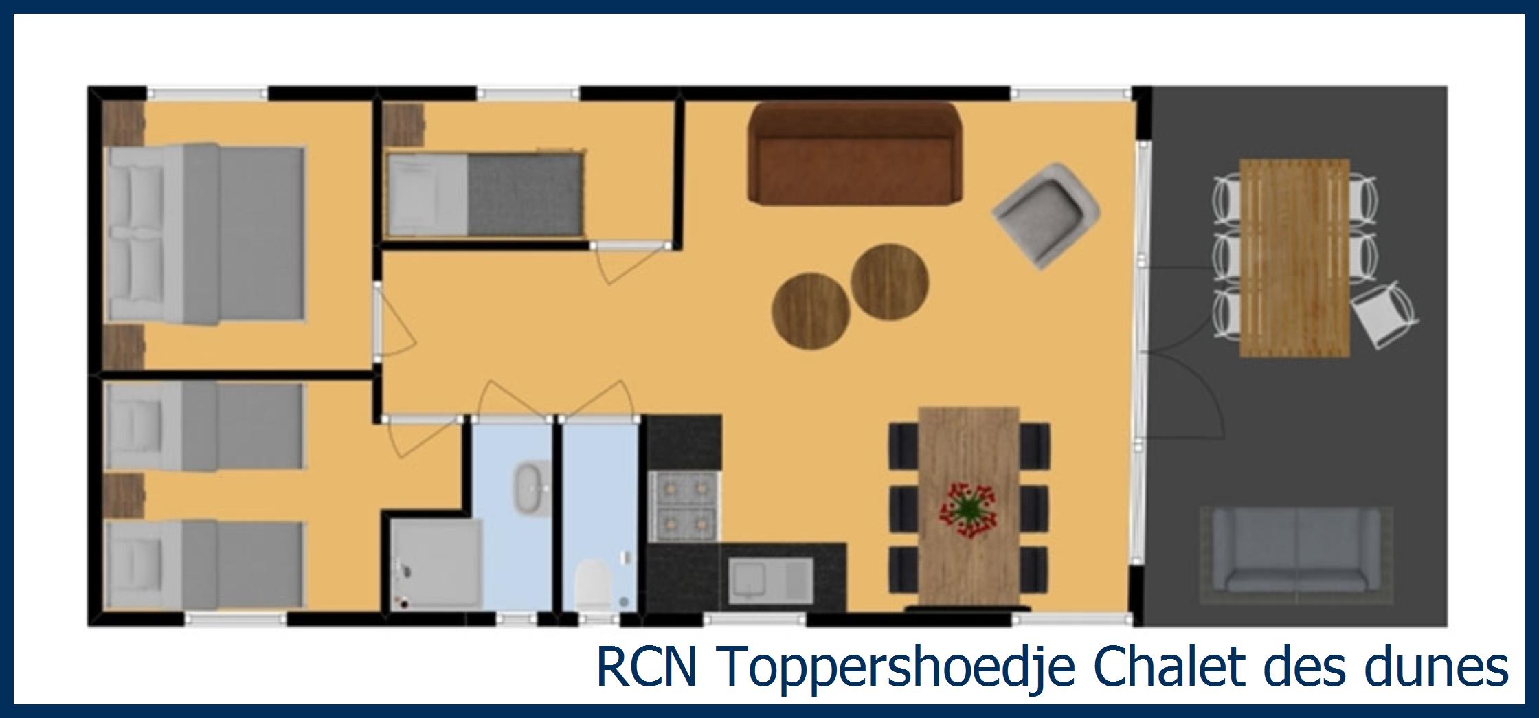 Cabane en bois des dunes à Toppershoedje