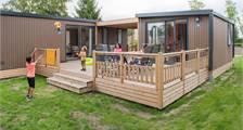 Cabane en bois duo de lepelaar à RCN Zeewolde