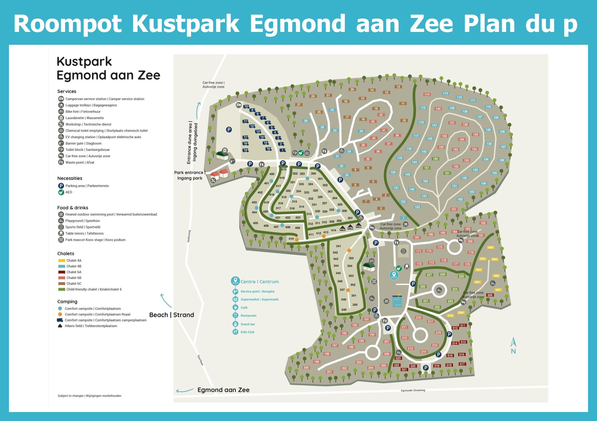 Plan Roompot Kustpark Egmond aan Zee
