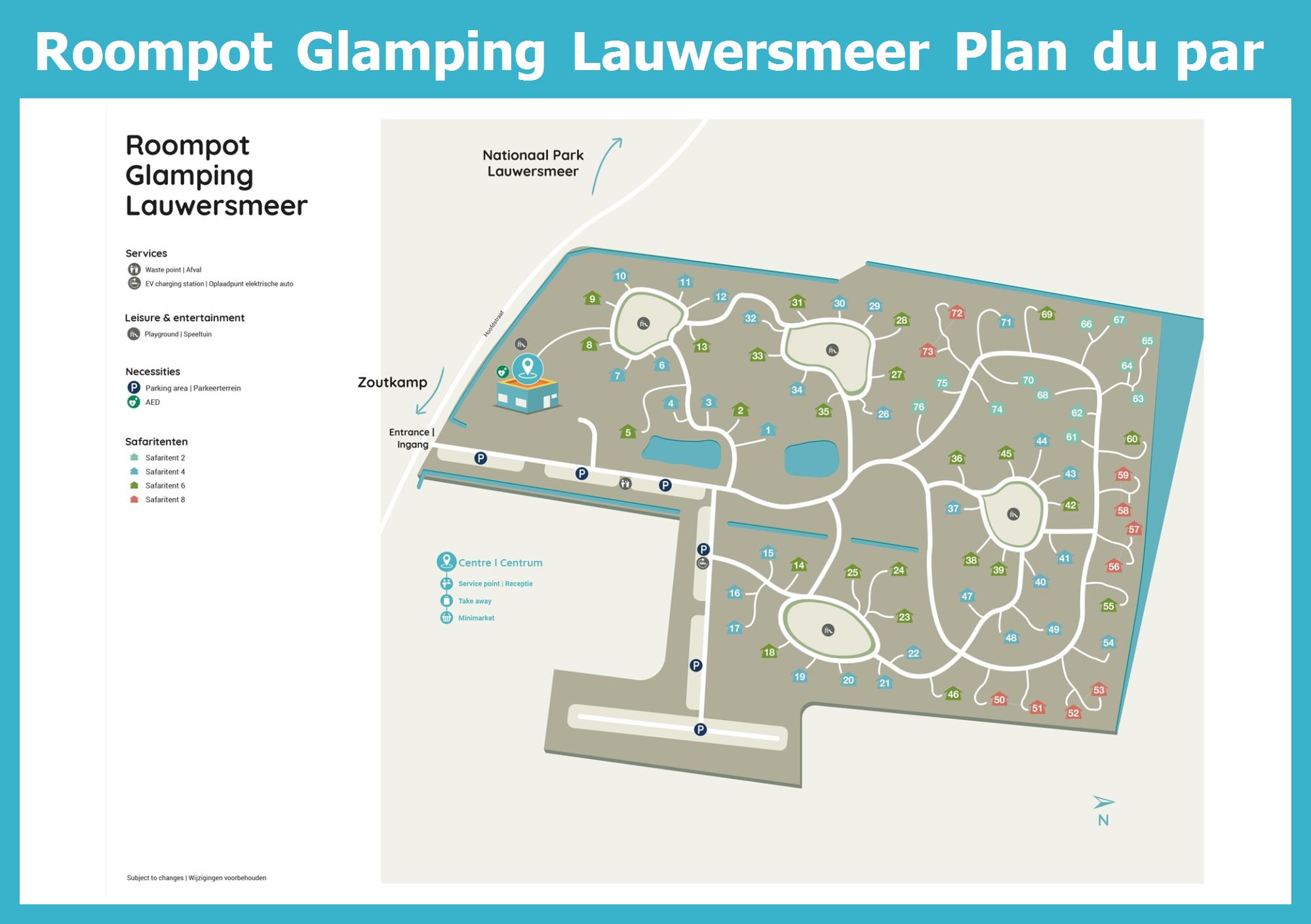 Plan Roompot Glamping Lauwersmeer