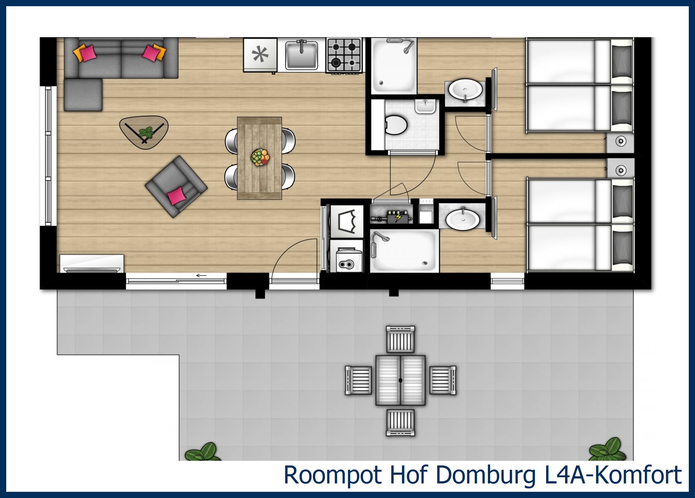 Lodge L4A-Komfort in Hof Domburg