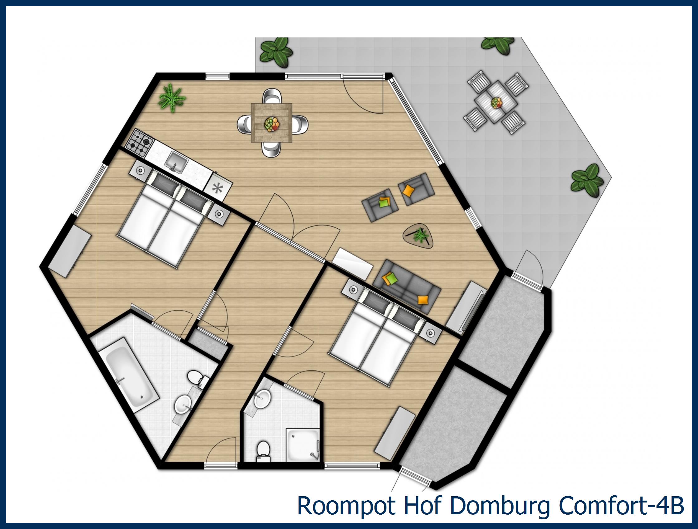 Bungalow Comfort-4B à Hof Domburg