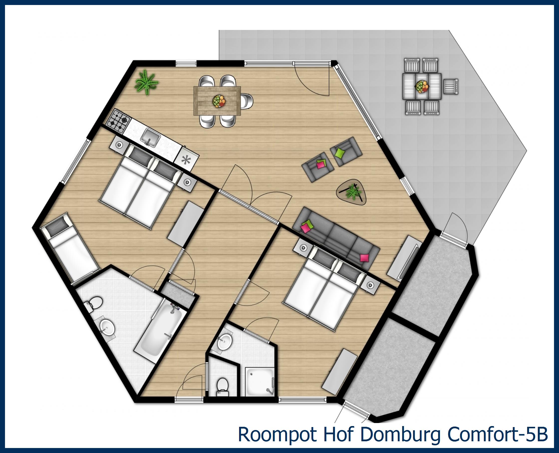 Bungalow Comfort-5B à Hof Domburg