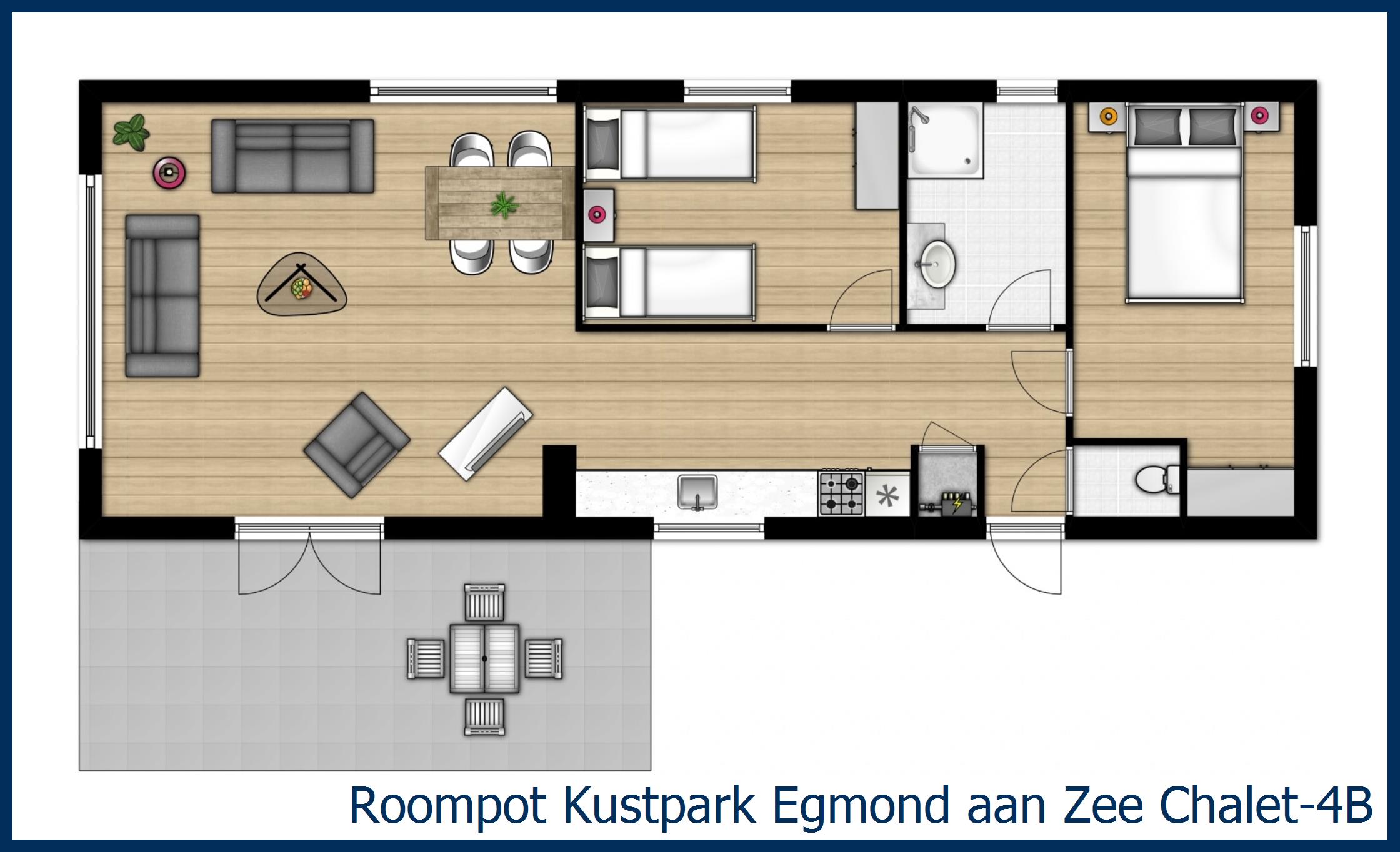 Chalet 4B in Kustpark Egmond aan Zee