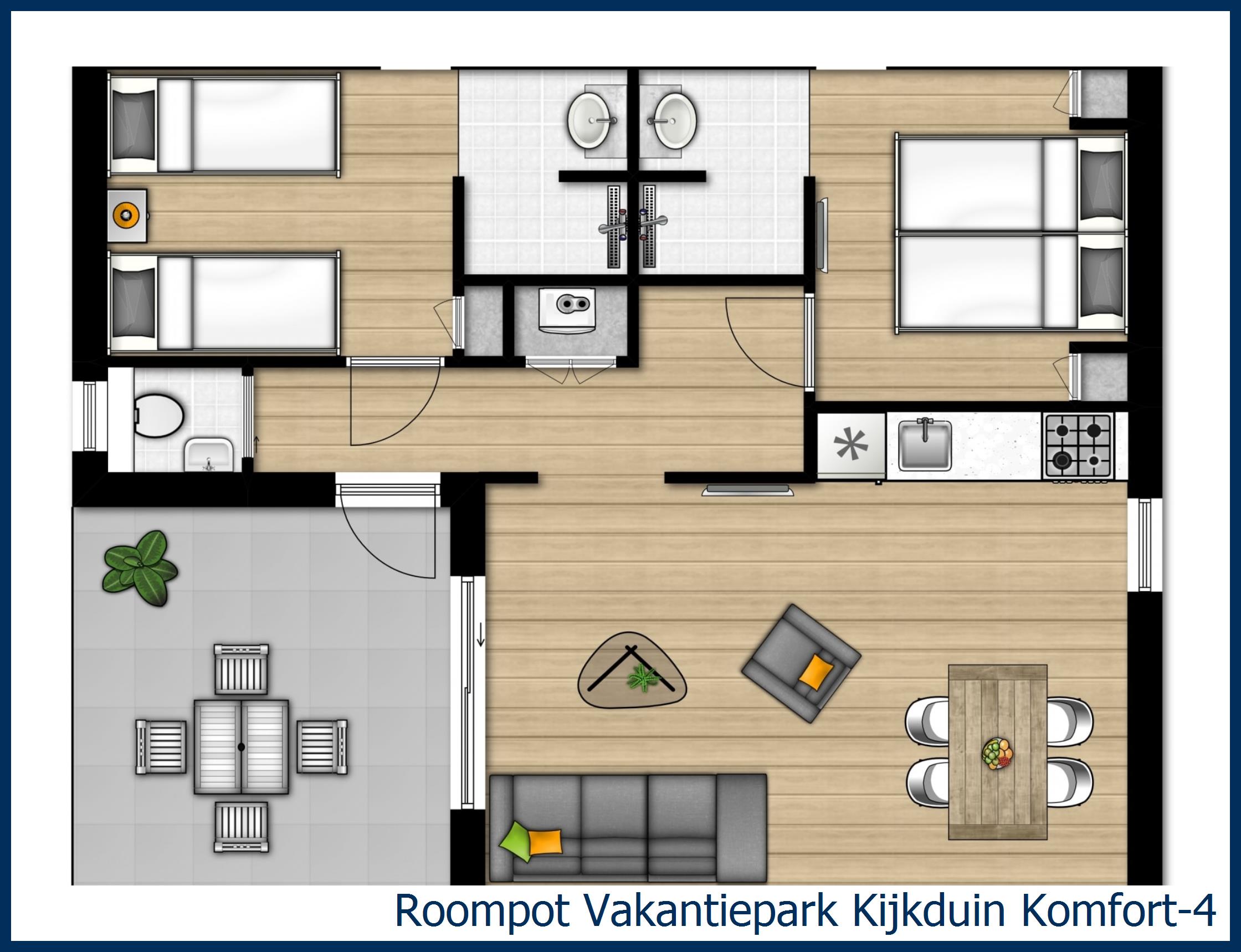 Chalet Komfort-4 in Kijkduin