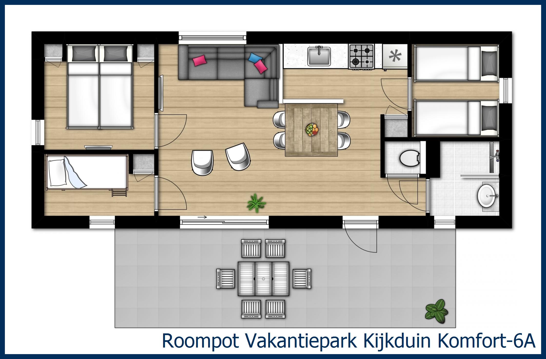 Chalet Komfort-6A in Kijkduin